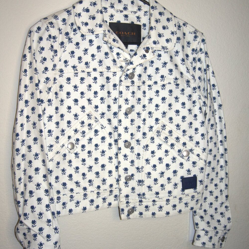 Coach Floral Jean Jacket